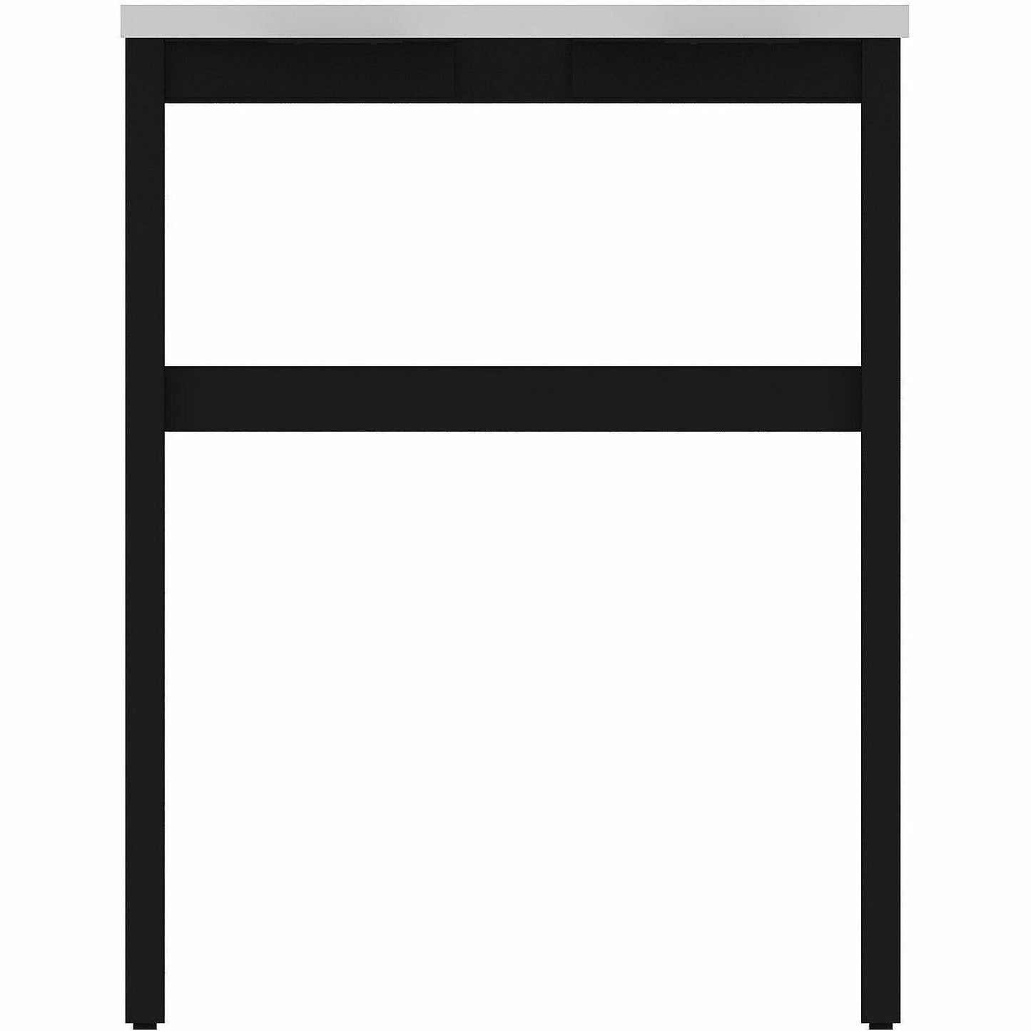 Lorell 16282 Adjustable Table Leg Bases & Returns, Black (LLR16282)