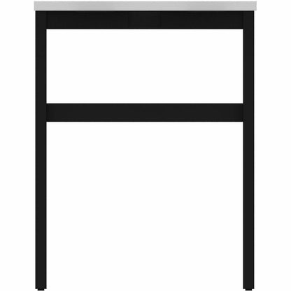 Lorell 16282 Adjustable Table Leg Bases & Returns, Black (LLR16282)