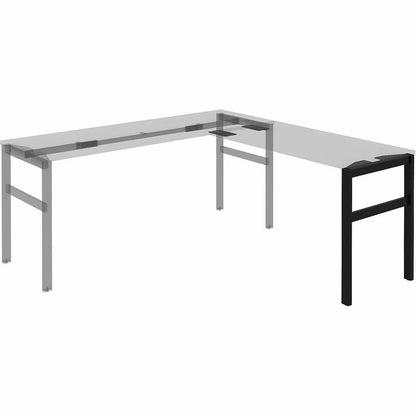 Lorell 16282 Adjustable Table Leg Bases & Returns, Black (LLR16282)