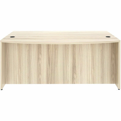 Lorell Essentials Bowfront Desk Shell, Bow Top, Assembly Required, Modern Elm (LLR66300)