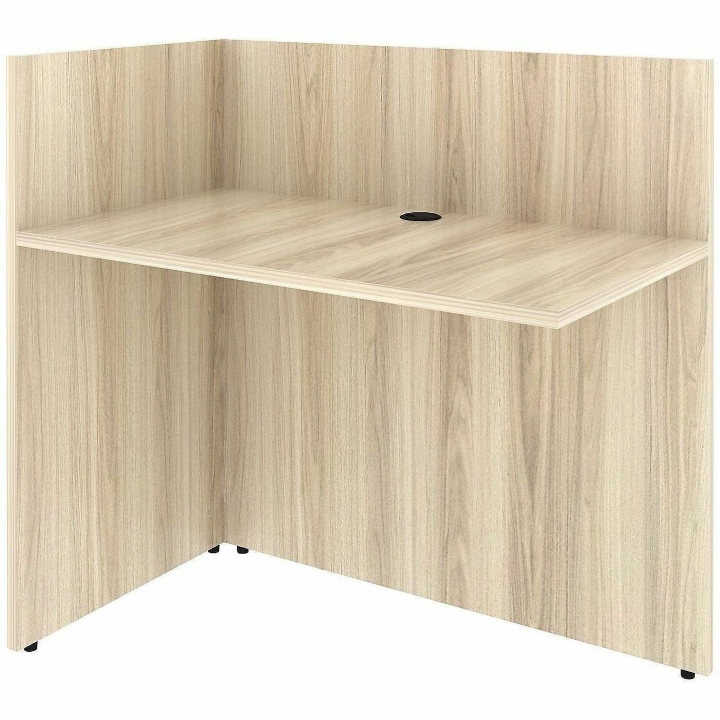 Lorell Essentials Reception Return, 1" Thickness Table Top, 41.5" Height x 42" Width x 24" Depth, Modern Elm (LLR66326)