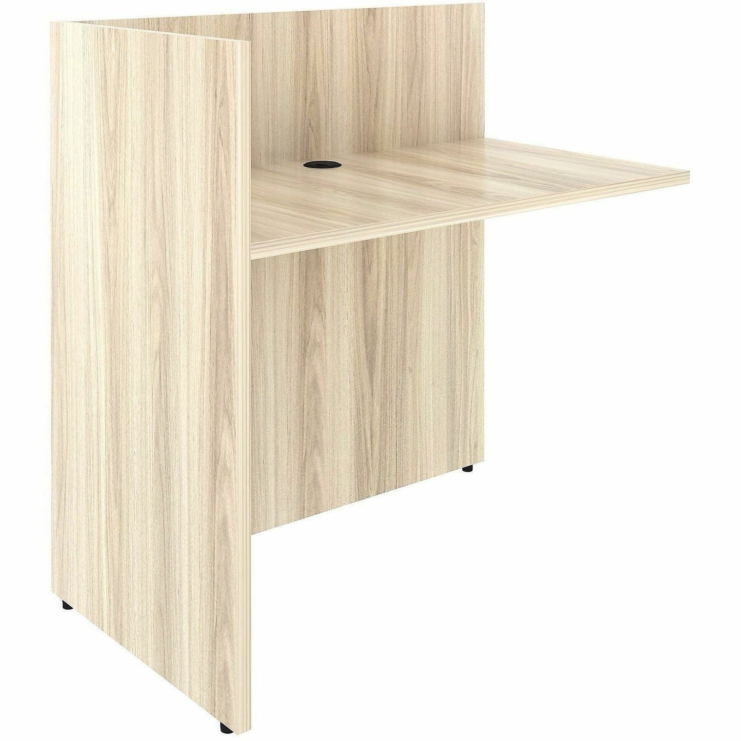 Lorell Essentials Reception Return, 1" Thickness Table Top, 41.5" Height x 42" Width x 24" Depth, Modern Elm (LLR66326)