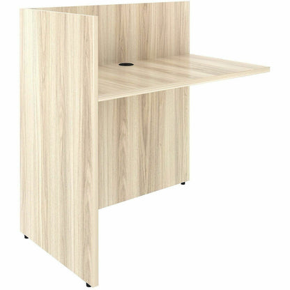 Lorell Essentials Reception Return, 1" Thickness Table Top, 41.5" Height x 42" Width x 24" Depth, Modern Elm (LLR66326)
