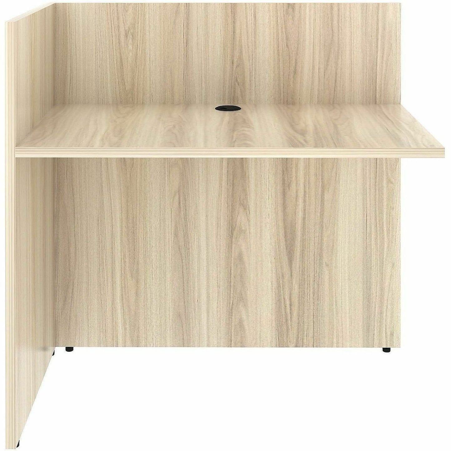 Lorell Essentials Reception Return, 1" Thickness Table Top, 41.5" Height x 42" Width x 24" Depth, Modern Elm (LLR66326)