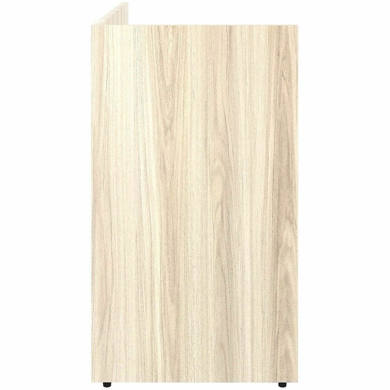 Lorell Essentials Reception Return, 1" Thickness Table Top, 41.5" Height x 42" Width x 24" Depth, Modern Elm (LLR66326)