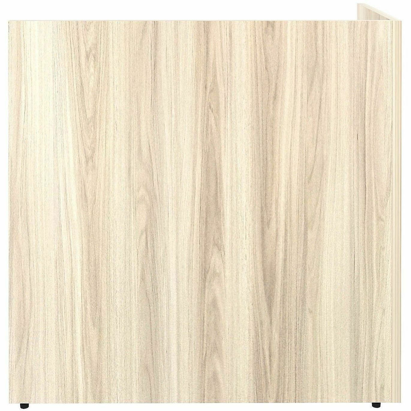 Lorell Essentials Reception Return, 1" Thickness Table Top, 41.5" Height x 42" Width x 24" Depth, Modern Elm (LLR66326)