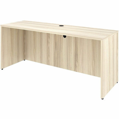 Lorell Essentials Credenza Shell, 1" Thickness Table Top, 29.5" Height x 70.9" Width x 23.6" Depth, Silver Brush, Modern Elm (LLR66311)
