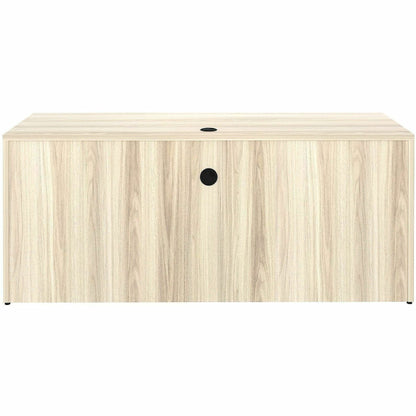Lorell Essentials Credenza Shell, 1" Thickness Table Top, 29.5" Height x 70.9" Width x 23.6" Depth, Silver Brush, Modern Elm (LLR66311)