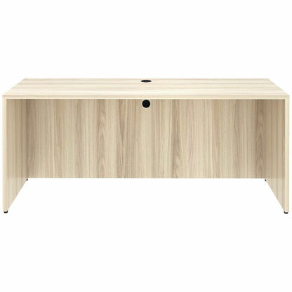 Lorell Essentials Credenza Shell, 1" Thickness Table Top, 29.5" Height x 70.9" Width x 23.6" Depth, Silver Brush, Modern Elm (LLR66311)