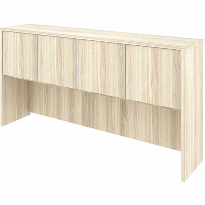 Lorell Essentials 4-Door Stack-On Hutch, 36" Height x 70.9" Width x 14.8" Depth, Modern Elm (LLR66316)