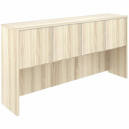 Lorell Essentials 4-Door Stack-On Hutch, 36" Height x 70.9" Width x 14.8" Depth, Modern Elm (LLR66316)
