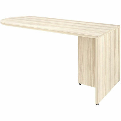 Lorell Essentials Peninsula Desk Box 1 of 2, 1" Thickness Table Top, 29.5" Height x 66" Width x 30" Depth, Modern Elm (LLR66314)