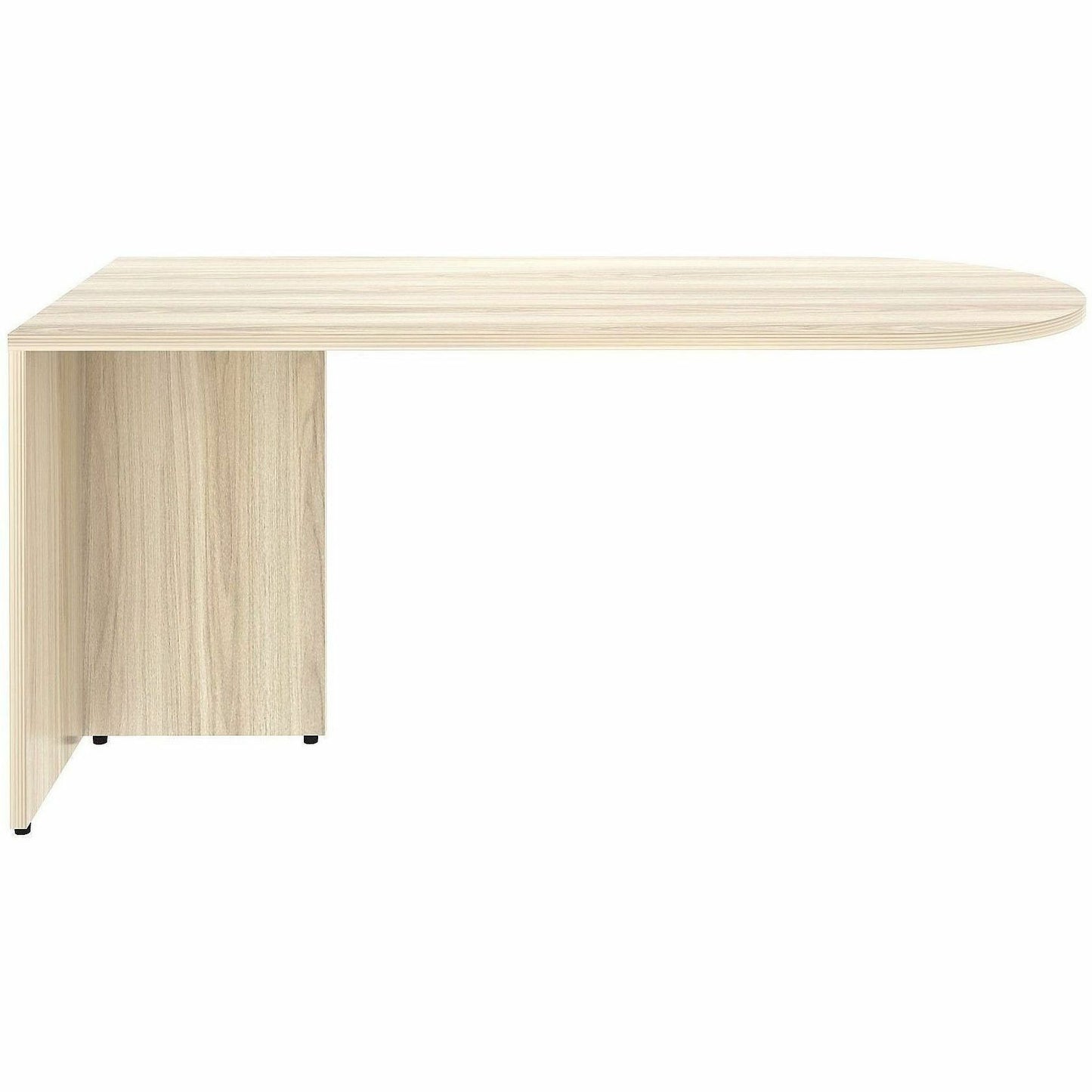 Lorell Essentials Peninsula Desk Box 1 of 2, 1" Thickness Table Top, 29.5" Height x 66" Width x 30" Depth, Modern Elm (LLR66314)
