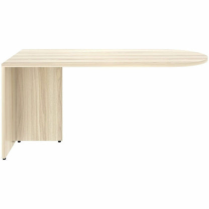 Lorell Essentials Peninsula Desk Box 1 of 2, 1" Thickness Table Top, 29.5" Height x 66" Width x 30" Depth, Modern Elm (LLR66314)
