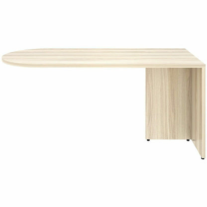 Lorell Essentials Peninsula Desk Box 1 of 2, 1" Thickness Table Top, 29.5" Height x 66" Width x 30" Depth, Modern Elm (LLR66314)