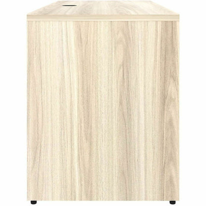 Lorell Essentials Credenza Shell, 1" Thickness Table Top, 29.5" Height x 66" Width x 24" Depth, Silver Brush, Modern Elm (LLR66312)