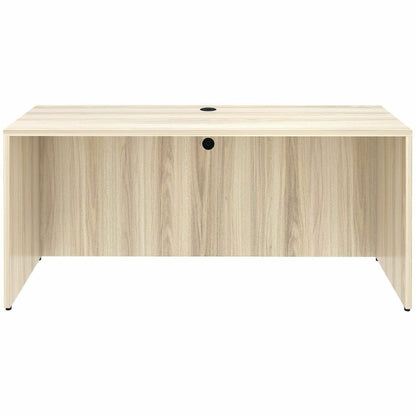 Lorell Essentials Credenza Shell, 1" Thickness Table Top, 29.5" Height x 66" Width x 24" Depth, Silver Brush, Modern Elm (LLR66312)