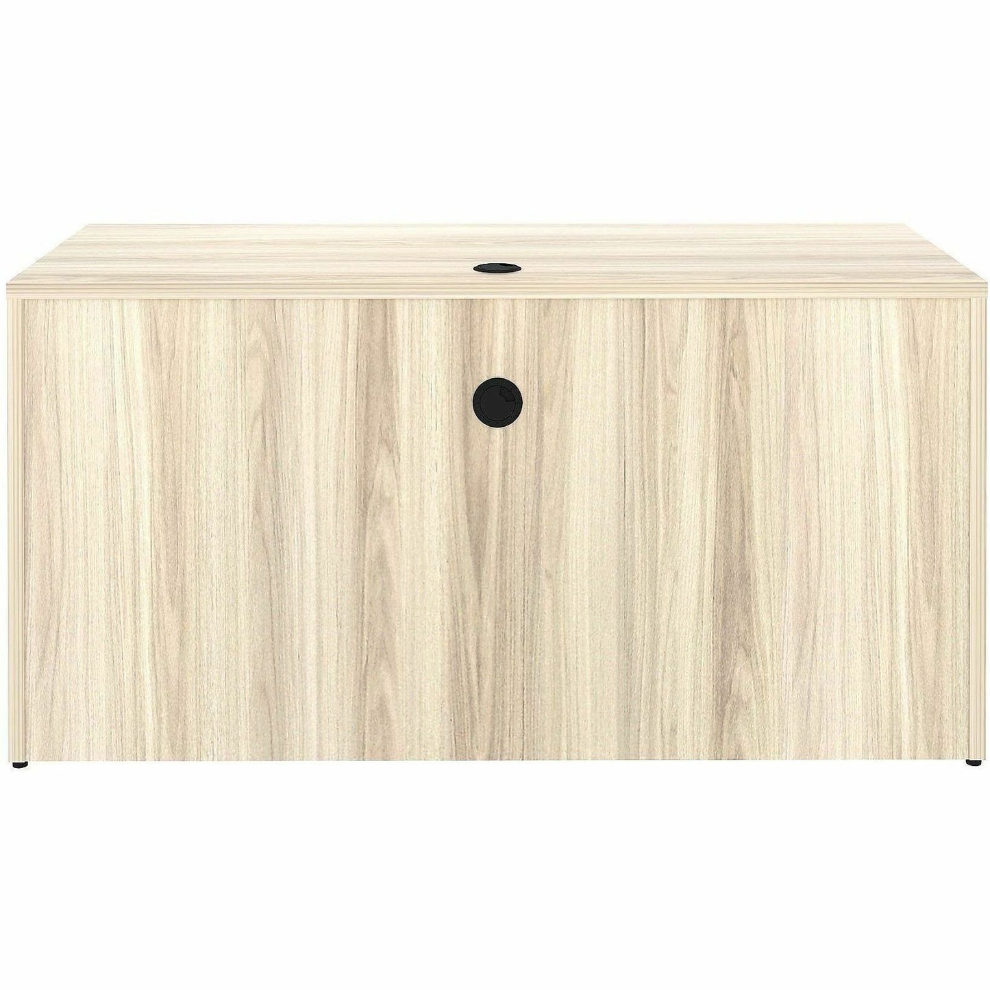 Lorell Essentials Credenza Shell, 1" Thickness Table Top, 29.5" Height x 60" Width x 24" Depth, Silver Brush, Modern Elm (LLR66313)
