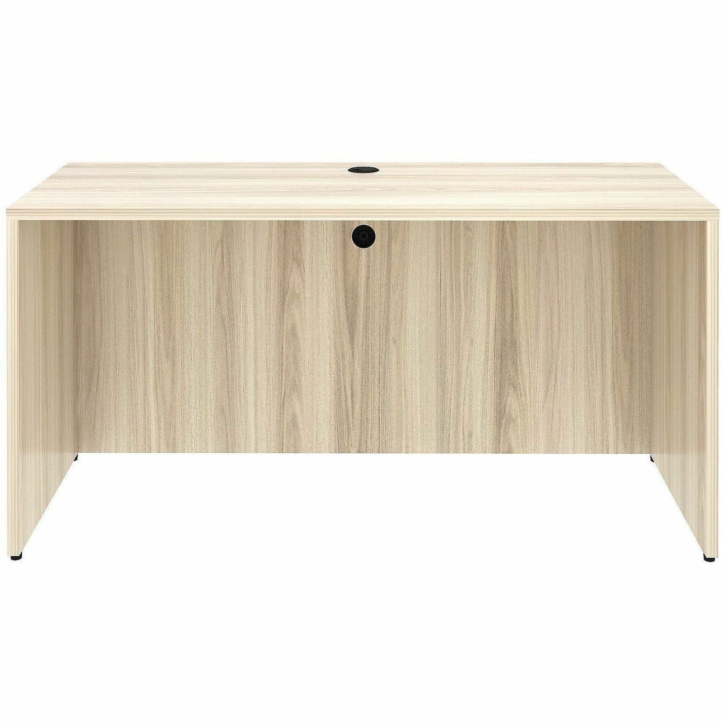 Lorell Essentials Credenza Shell, 1" Thickness Table Top, 29.5" Height x 60" Width x 24" Depth, Silver Brush, Modern Elm (LLR66313)