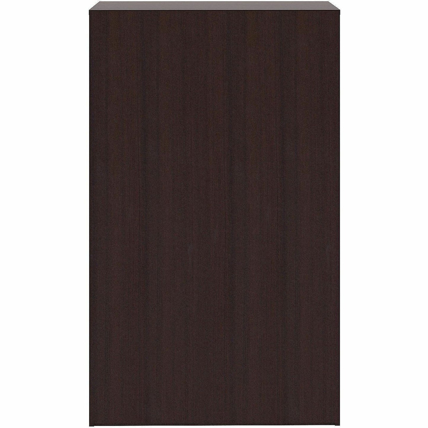 Lorell Essentials Espresso Laminate Bookcase, 36" Width x 12" Depth x 60" Height, Espresso (LLR18250)