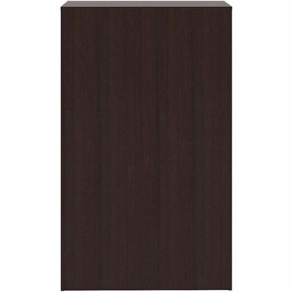 Lorell Essentials Espresso Laminate Bookcase, 36" Width x 12" Depth x 60" Height, Espresso (LLR18250)