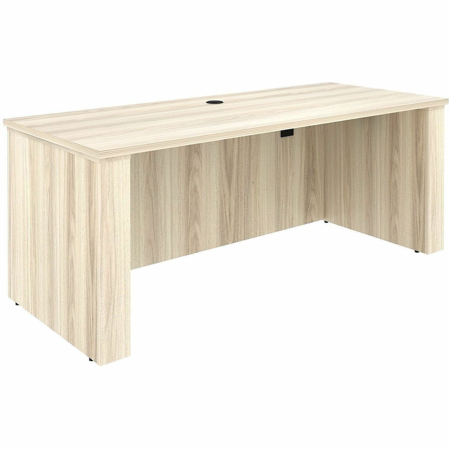 Lorell Essentials 72" Sit-to-Stand Desk Shell, 1" Thickness Table Top, 49" Height x 72" Width x 29" Depth, Modern Elm (LLR66307)