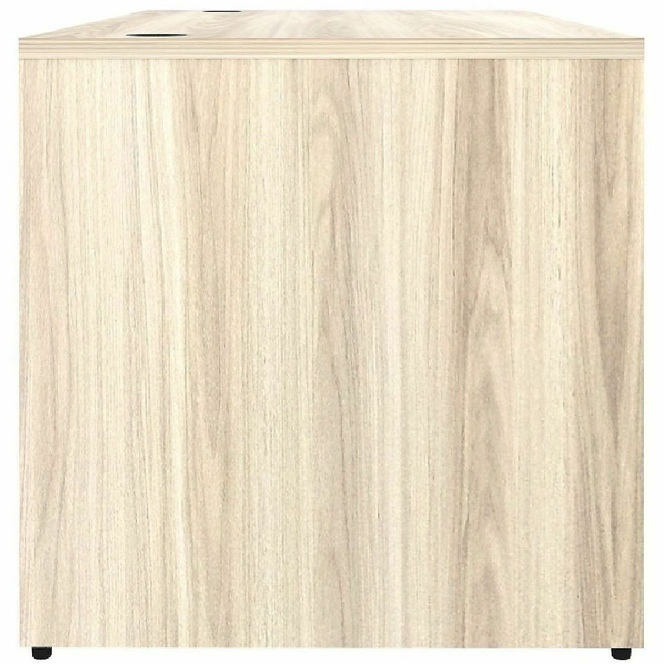 Lorell 66303 Essentials Retangular Desk Shell, Assembly Required, Modern Elm (LLR66303)