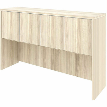 Lorell Essentials 3-Door Stack-On Hutch, 36" Height x 60" Width x 15" Depth, Modern Elm (LLR66318)