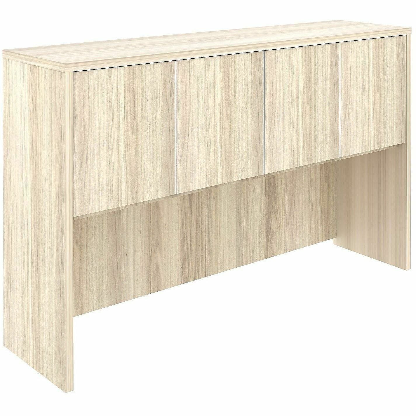 Lorell Essentials 3-Door Stack-On Hutch, 36" Height x 60" Width x 15" Depth, Modern Elm (LLR66318)