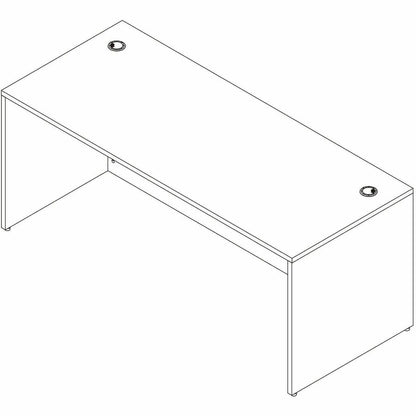 Lorell Essentials Retangular Desk Shell, 29.50" Height x 70.90" Width x 29.50" Depth, Modern Elm (LLR66302)
