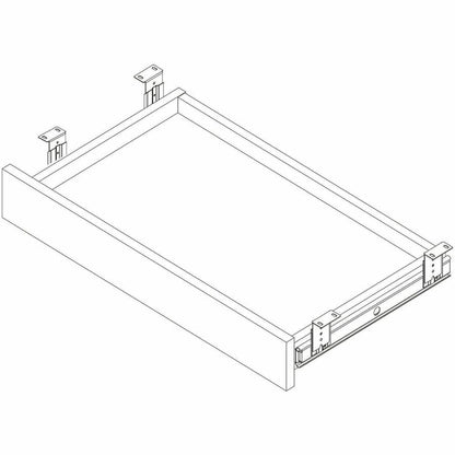 Lorell Essentials Universal Center Drawer, 5.1" Height x 16.7" Width x 28.4" Depth, Modern Elm (LLR66310)