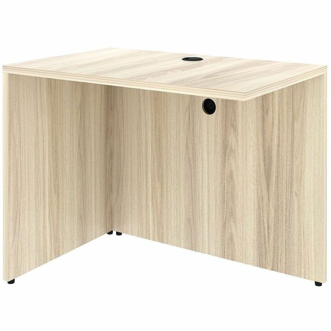 Lorell Essentials Rectangular Return Shell, 1" Thickness Table Top, 29.5" Height x 35" Width x 24" Depth, Modern Elm (LLR66322)