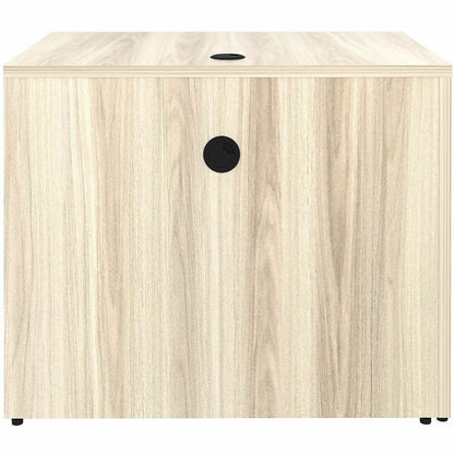 Lorell Essentials Rectangular Return Shell, 1" Thickness Table Top, 29.5" Height x 35" Width x 24" Depth, Modern Elm (LLR66322)