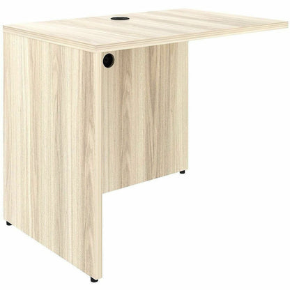 Lorell Essentials Rectangular Return Shell, 1" Thickness Table Top, 29.5" Height x 35" Width x 24" Depth, Modern Elm (LLR66322)