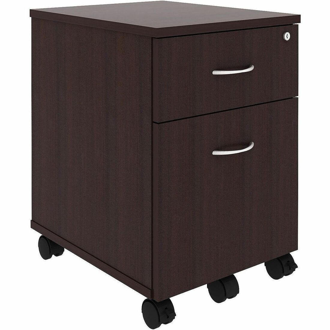Lorell 2-Drawer Mobile File Cabinet, Espresso (LLR18247)