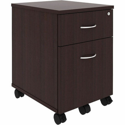 Lorell 2-Drawer Mobile File Cabinet, Espresso (LLR18247)