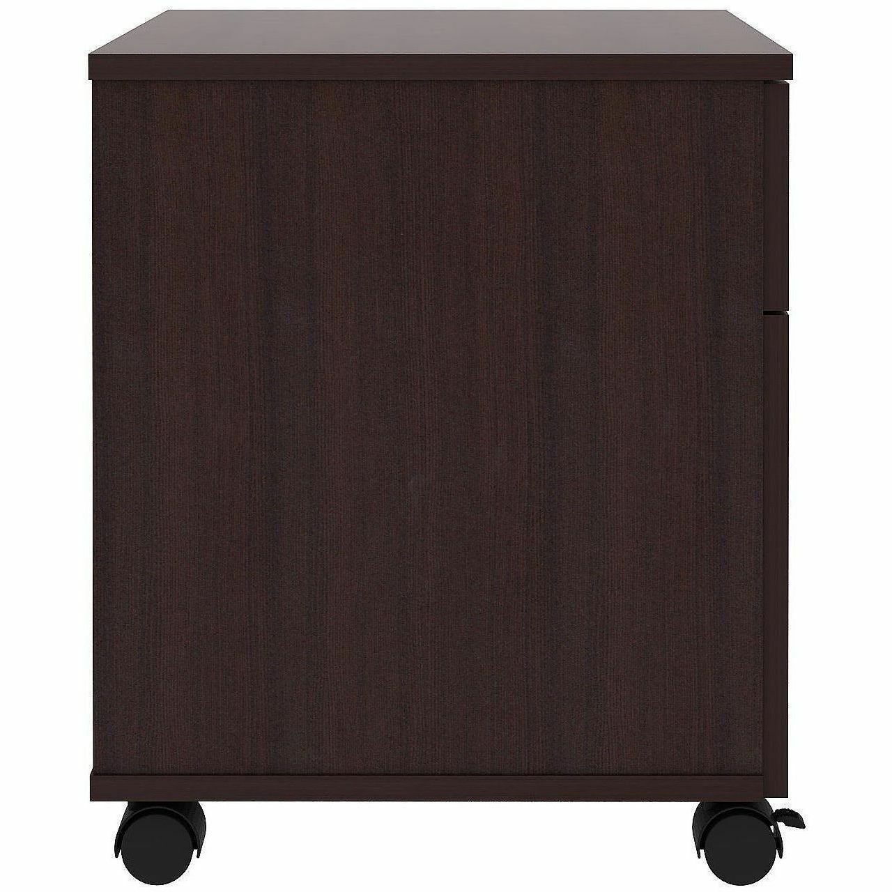 Lorell 2-Drawer Mobile File Cabinet, Espresso (LLR18247)