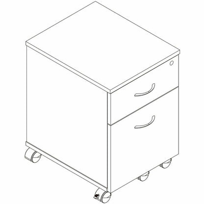 Lorell 2-Drawer Mobile File Cabinet, Espresso (LLR18247)