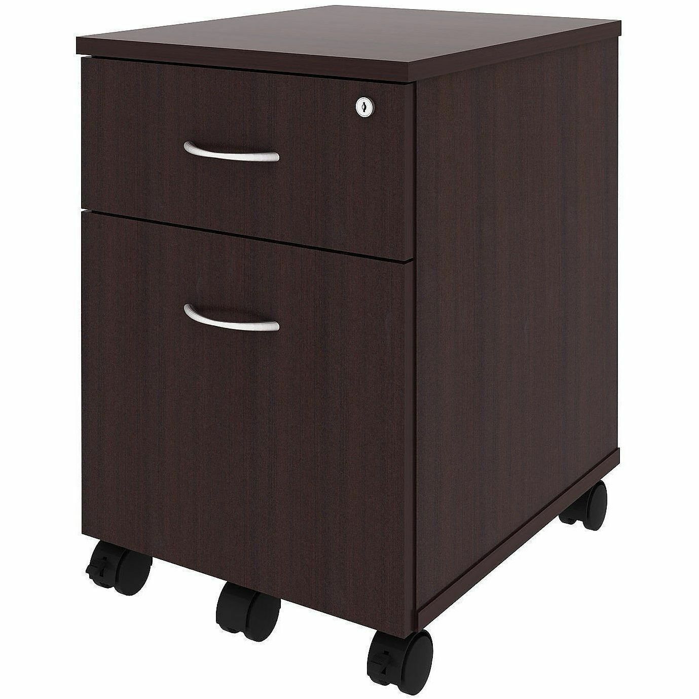Lorell 2-Drawer Mobile File Cabinet, Espresso (LLR18247)