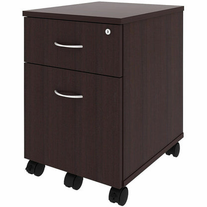 Lorell 2-Drawer Mobile File Cabinet, Espresso (LLR18247)