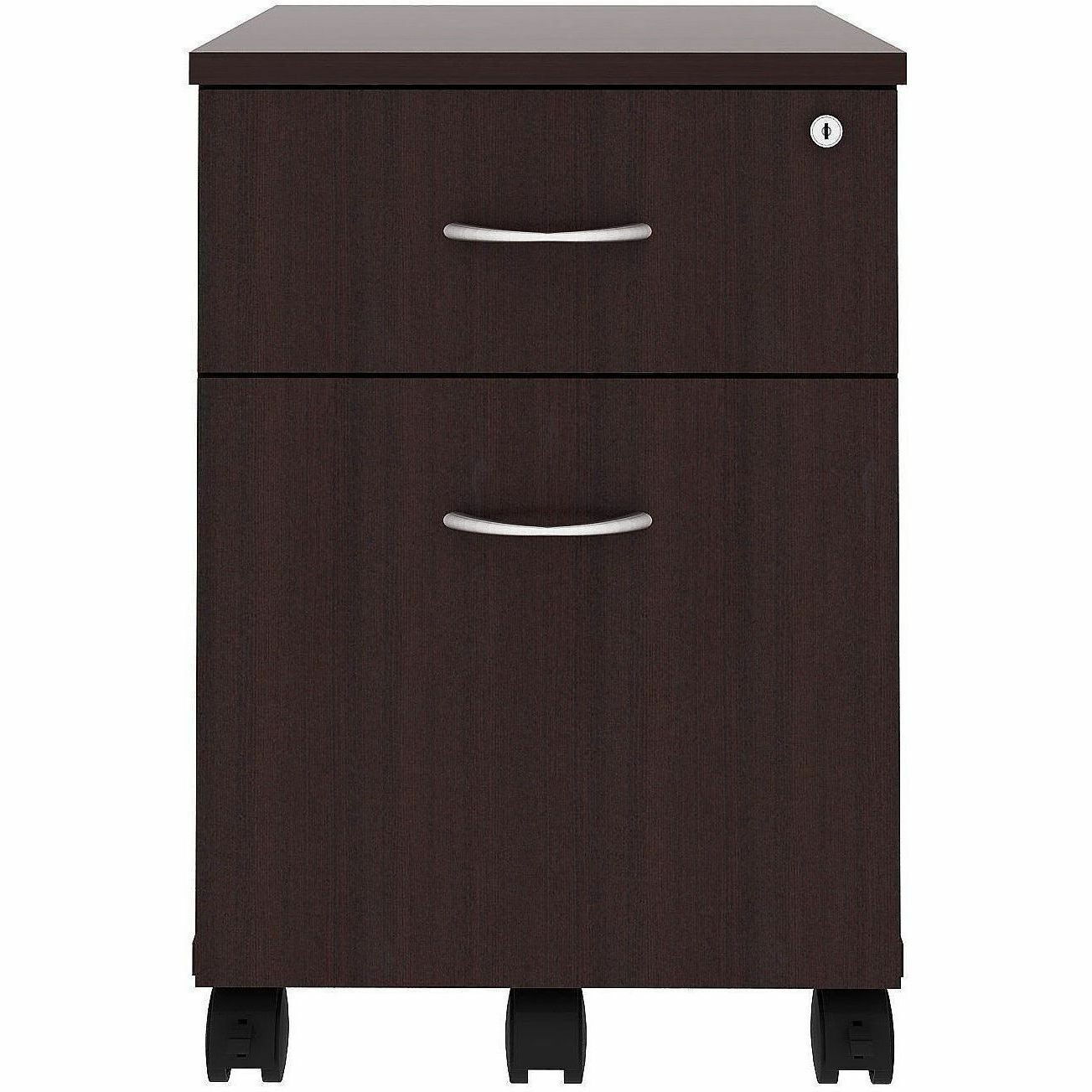 Lorell 2-Drawer Mobile File Cabinet, Espresso (LLR18247)