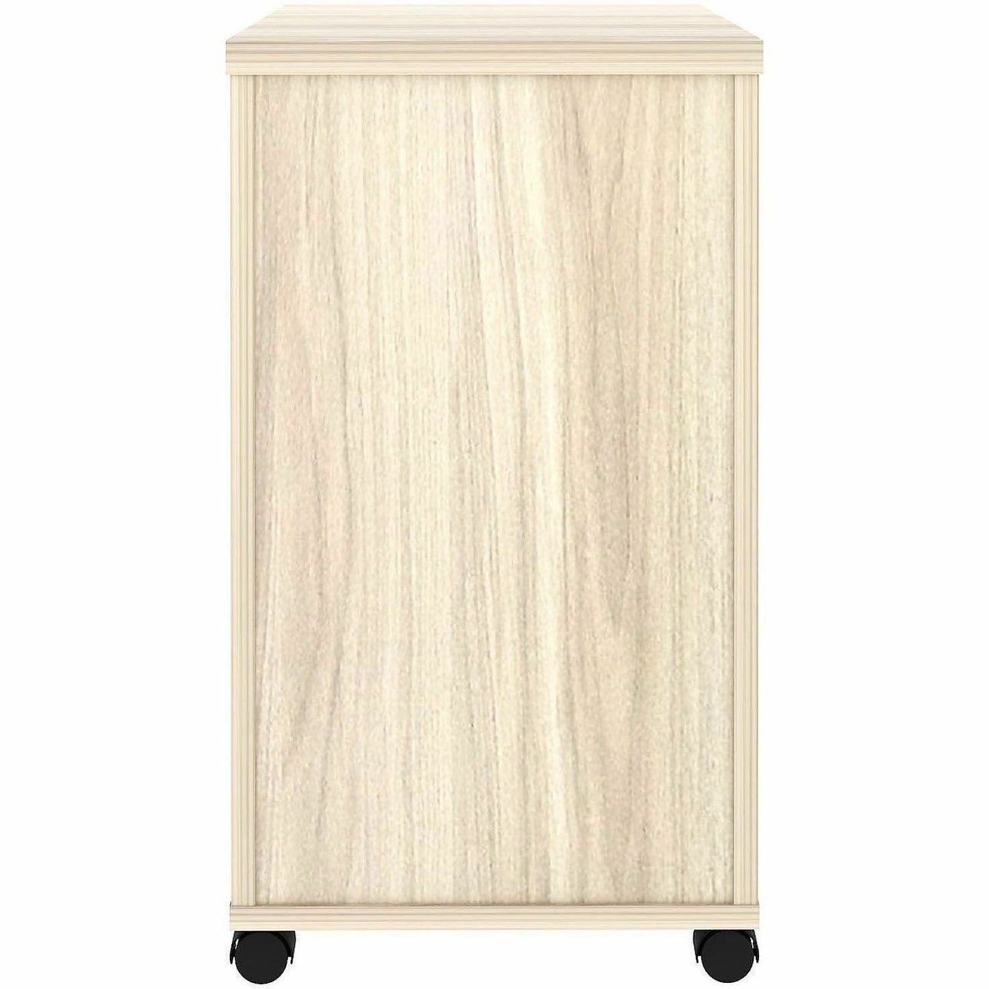 Lorell Essentials 2-Drawer Mobile Pedestal, 28.3" Height x 16" Width x 22" Depth, Modern Elm (LLR66329)