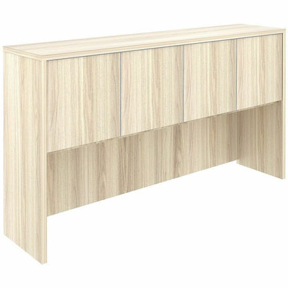Lorell Essentials 4-Door Stack-On Hutch, 36" Height x 66" Width x 15" Depth, Modern Elm (LLR66317)