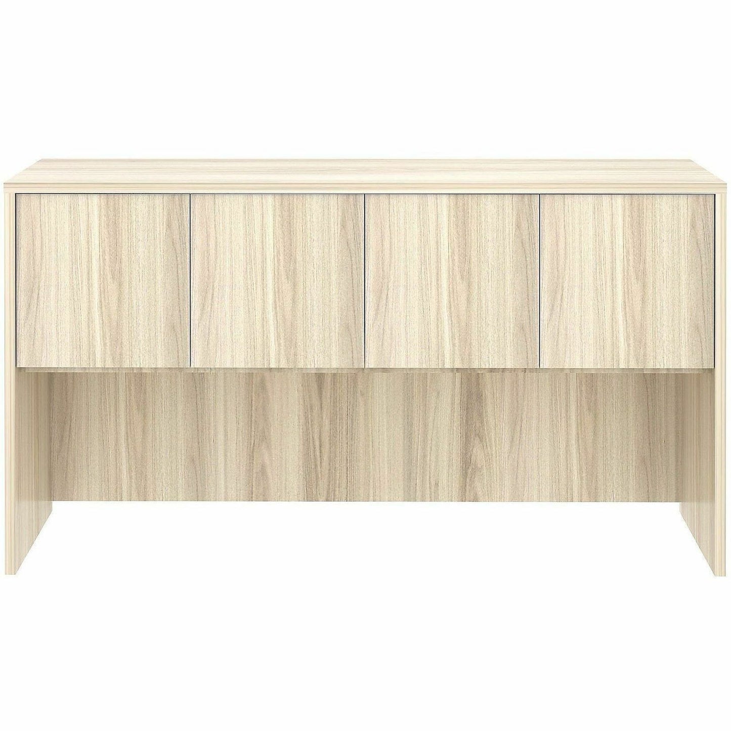 Lorell Essentials 4-Door Stack-On Hutch, 36" Height x 66" Width x 15" Depth, Modern Elm (LLR66317)
