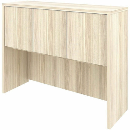 Lorell Essentials 3-Door Stack-On Hutch, 36" Height x 48" Width x 15" Depth, Modern Elm (LLR66319)