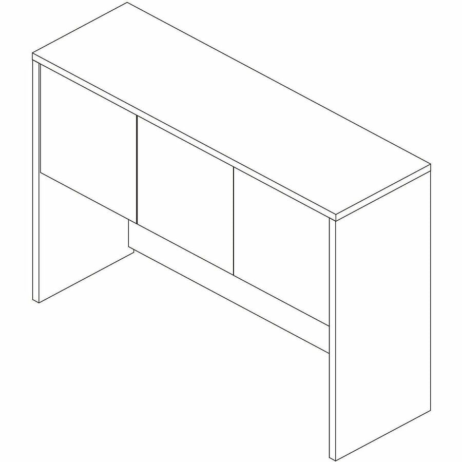 Lorell Essentials 3-Door Stack-On Hutch, 36" Height x 48" Width x 15" Depth, Modern Elm (LLR66319)