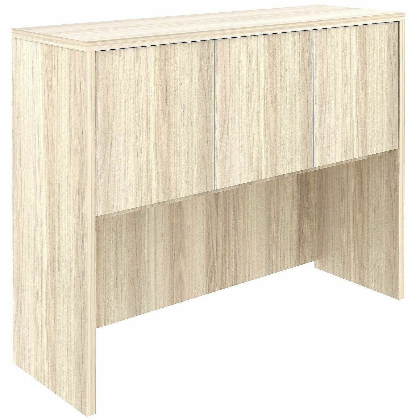 Lorell Essentials 3-Door Stack-On Hutch, 36" Height x 48" Width x 15" Depth, Modern Elm (LLR66319)