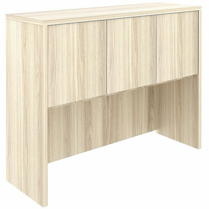 Lorell Essentials 3-Door Stack-On Hutch, 36" Height x 48" Width x 15" Depth, Modern Elm (LLR66319)