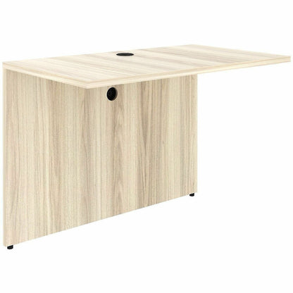 Lorell Essentials Rectangular Bridge, 1" Thickness Table Top, 29.5" Height x 42" Width x 24" Depth, Modern Elm (LLR66324)