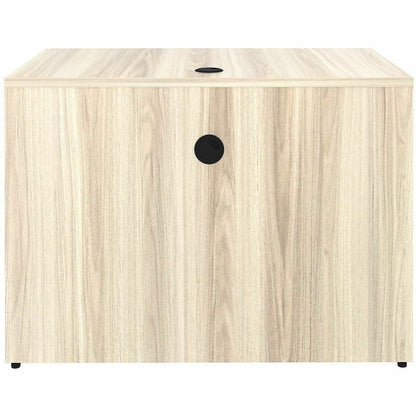 Lorell Essentials Rectangular Bridge, 1" Thickness Table Top, 29.5" Height x 42" Width x 24" Depth, Modern Elm (LLR66324)